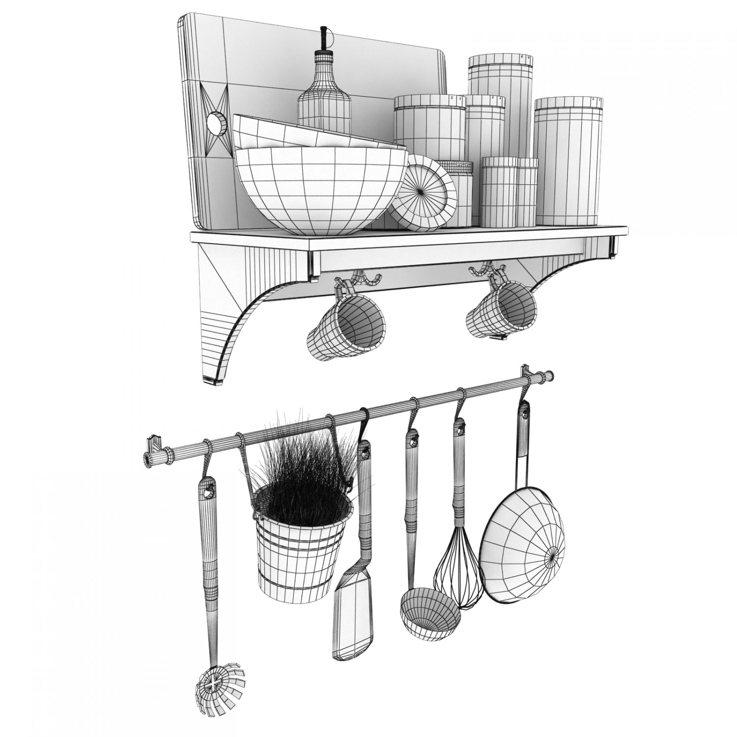 IKEAkitchenware IKEA kitchen accessories 3D Model in ...