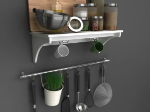 ikeakitchenware ikea kitchen accessories 3D Model