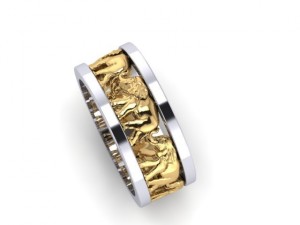 elephants ring Modello di stampa 3D