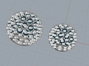 다이아몬드 비즈 3D 프린트 모델