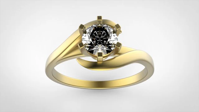 engagement ring 3D Print Model .c4d .max .obj .3ds .fbx .stl .blend 