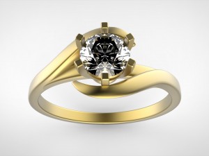 engagement ring 3D Print Model