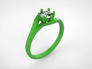 engagement ring 3D Print Model