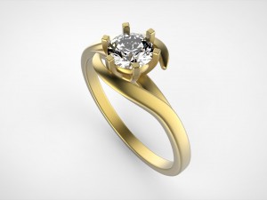 engagement ring 3D Print Model