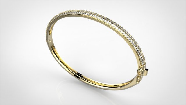3 rows bracelet Modello di stampa 3D .c4d .max .obj .3ds .fbx .stl .blend 