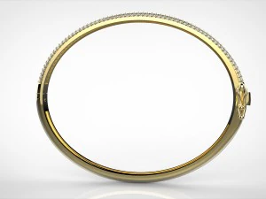 3 rows bracelet 3D Print Model