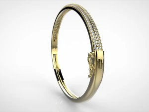 3 rows bracelet 3D Print Model