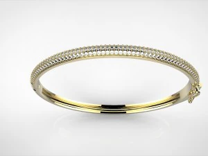3 rows bracelet 3D Print Model