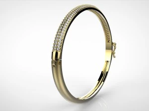 3 rows bracelet 3D Print Model