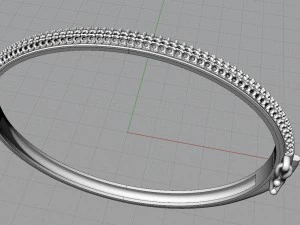 3 rows bracelet 3D Print Model