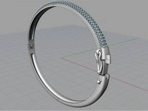 3 rows bracelet 3D Print Model