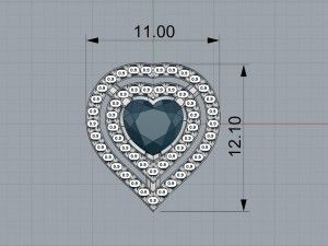 heart earrings Modello di stampa 3D