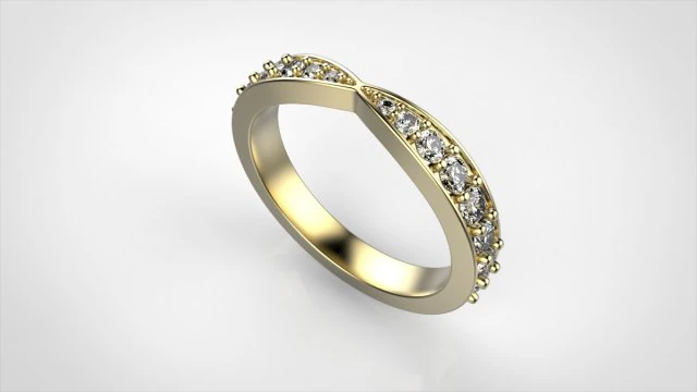harmony wedding band 3D Print Model .c4d .max .obj .3ds .fbx .stl .blend