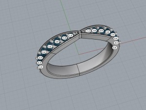 harmony wedding band Model do druku 3D