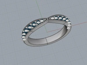 harmony wedding band 3D Print Model