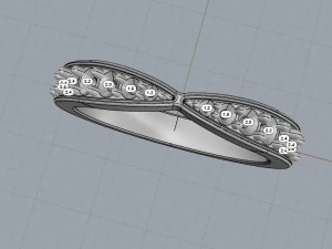 harmony wedding band 3D Print Model