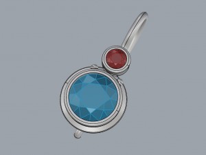 big stone earrings 3D Print Model