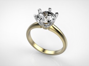 tiffany engagement ring 3D Print Model
