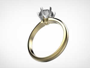 tiffany engagement ring 3D 프린트 모델