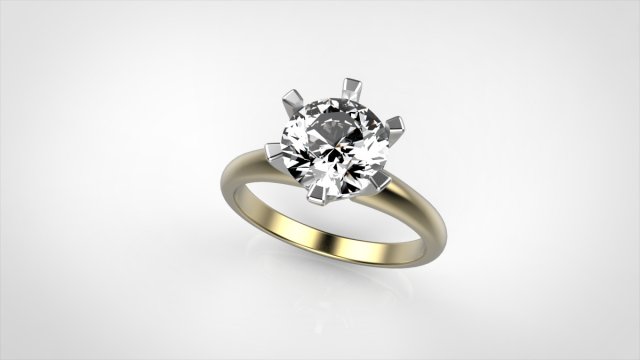 Download tiffany engagement ring 3D Model