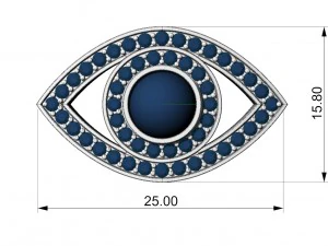 bransoletki na oczy Model do druku 3D