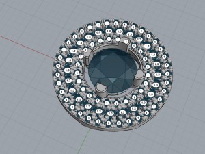 3 rows pendant Modello di stampa 3D