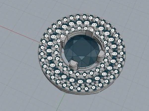 Zawieszka z 3 rzędami Model do druku 3D