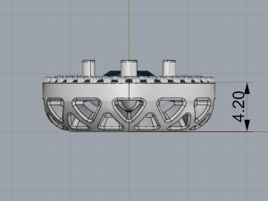 3 rows pendant Modello di stampa 3D