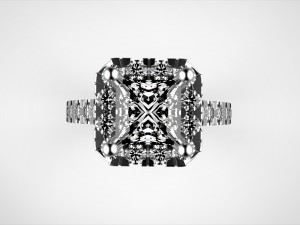 princess engagement ring size 53 3D प्रिंट मॉडल