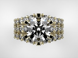 solitaire engagement ring 55 3D 打印模型