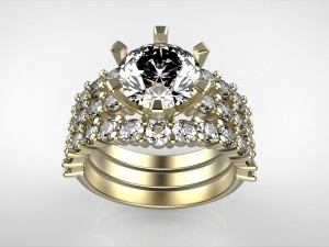solitaire engagement ring 55 3D 打印模型