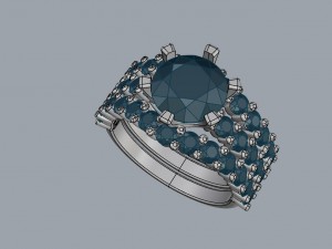 solitaire engagement ring 55 3D 打印模型