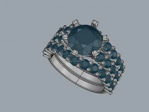 solitaire engagement ring 55 3D Print Model
