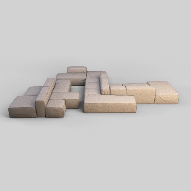 bonaldo sofa 3D मॉडल .c4d .max .obj .3ds .fbx .stl .blend 