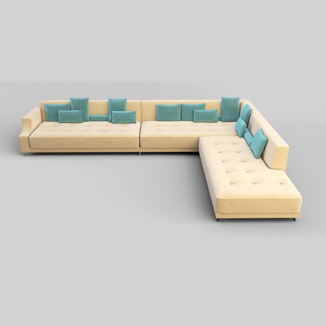 sofa Modèle 3D .c4d .max .obj .3ds .fbx .stl .blend 