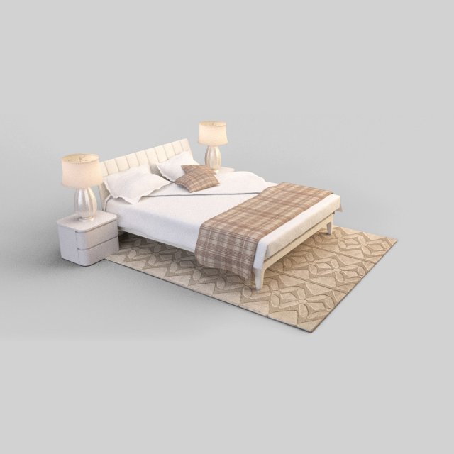 bed 3D मॉडल .c4d .max .obj .3ds .fbx .stl .blend 