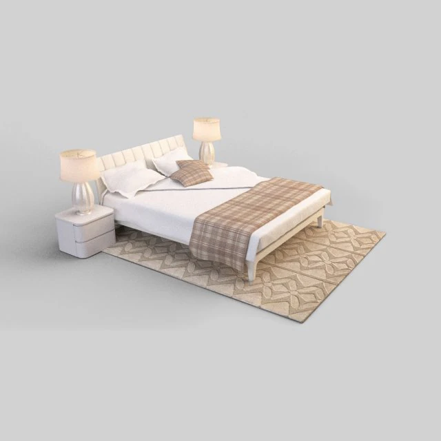 床 3D 模型 .c4d .max .obj .3ds .fbx .stl .blend 