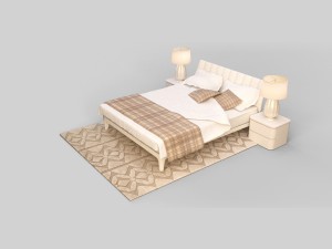 bed 3D मॉडल