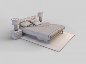 bed 3D मॉडल