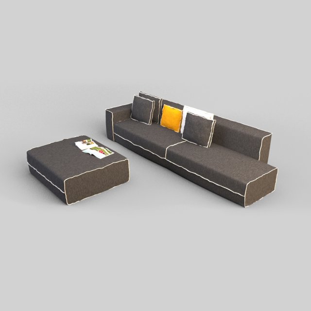 sofa Modelo 3D .c4d .max .obj .3ds .fbx .stl .blend 