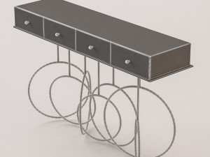 hallway table 3D 模型