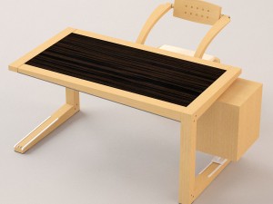 zeno table chair 3Dモデル