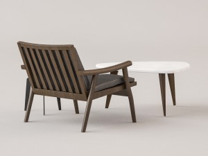 chair and tables set 3Dモデル