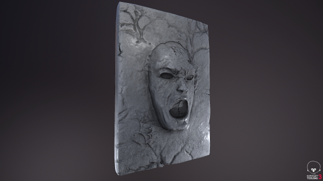 stone face 3Dモデル .c4d .max .obj .3ds .fbx .stl .blend 