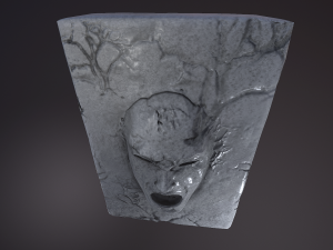 stone face 3Dモデル