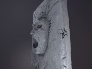 stone face 3Dモデル