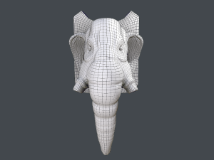 mammoth head pbr 3D 模型