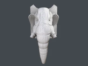 mammoth head pbr 3D Model