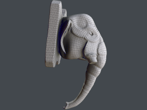 mammoth head pbr 3D 模型