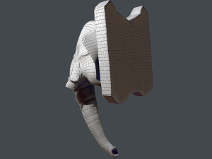 mammoth head pbr 3D 模型